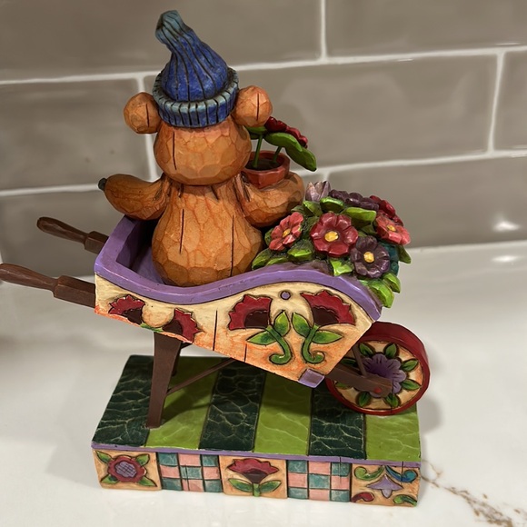 Heartwood Creek Jim Shore Flower Bear Figurine - Picture 2 of 5